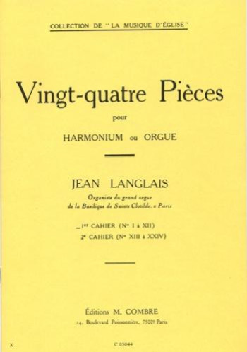 24 Pieces Op.6 Vol 1: Organ  (Combre)