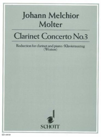 Concerto No.3 Clarinet & Piano (Schott)