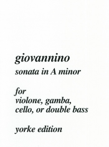 Sonata In A Minor: Double Bass (Yorke)