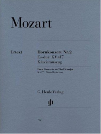 Horn Concerto No.2 Eb Major KV417: French Or Tenor Horn & Piano (Henle)