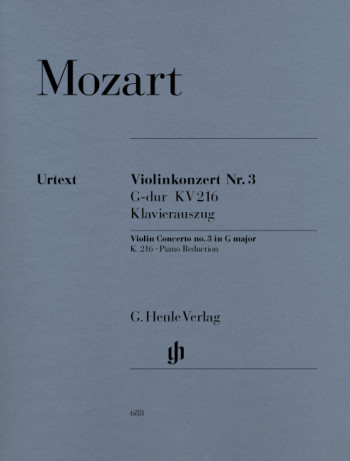 Violin Concerto G Major No.3 Kv216: Violin And Piano (Henle)