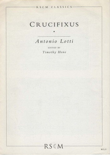 Crucifixus Vocal SSAATTBB Arr Horne (RSCM)
