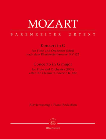 Concerto G Major K622: Flute And Piano  (Barenreiter)