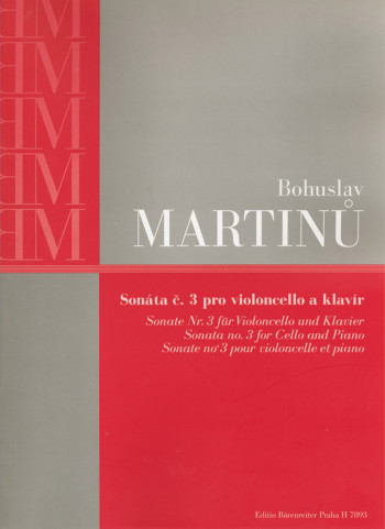 Sonata No.3: Cello & Piano (Barenreiter)