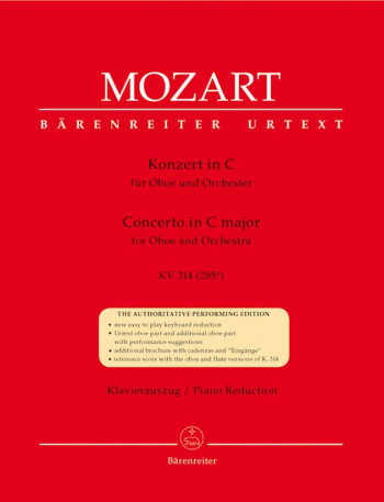Concerto C Major K314: Oboe & Piano (Barenreiter)