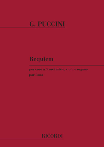 Requiem Vocal SATB (Requiem For Mixed Voices Viola & Organ) (Ricordi)