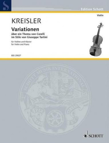 Variations On A Theme Of Corelli: Violin and Piano