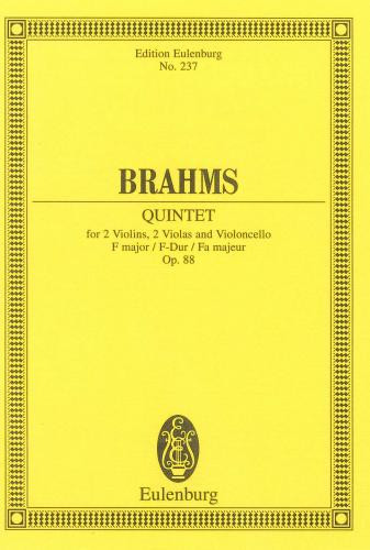 String Quintet: F Major: Op88: Miniature Score