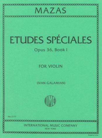 Etudes Speciales Op.36 Book 1: Violin (International)