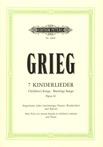 7 Childrens Songs Op.61 Solo Voice or Unison Female (Peters)