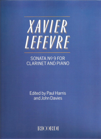 Sonata No.9:  Clarinet & Piano (Ricordi)