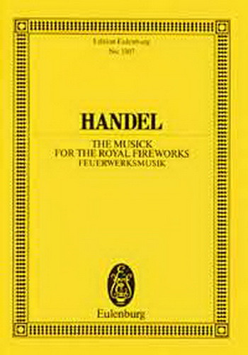 Music For Royal Fireworks: Miniature Score