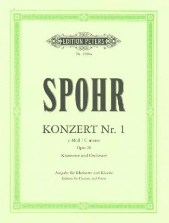 Concerto C Minor Op.26 No.1: Clarinet & Piano (Peters)