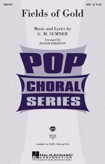 Fields Of Gold:  Vocal: SATB And Piano