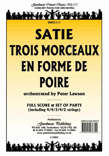 En Forme De Poire Orchestra Score And Parts