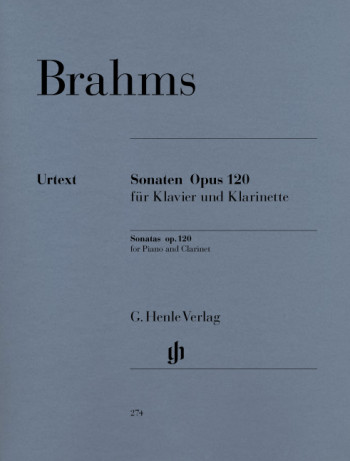 Sonatas For Clarinet Op.120 1 & 2 for Clarinet & Piano (Henle)
