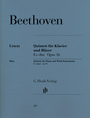 Quintet Piano And Wind Eb Op16: Score & Part (Henle)
