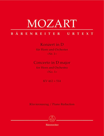 Horn Concerto No.1 D Major K412/514: French Horn Or Horn In D (Barenreiter)