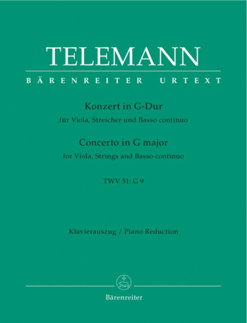 Concerto G Major: Viola (Barenreiter)