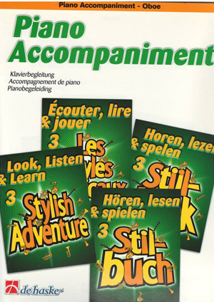 Look Listen & Learn 3 Stylish Adventure Oboe Piano Accompaniment (Sparke)