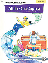 Alfred's Basic Piano All In One Course Book 5: Piano