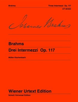 3 Intermezzi: Op.117: Piano  (Wiener Urtext)