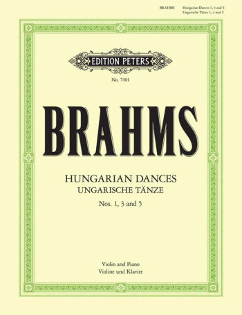 Three Hungarian Dances: Nos1, 3 & 5: Violin (Peters)