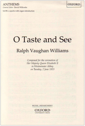 o Taste And See-vocal-satb