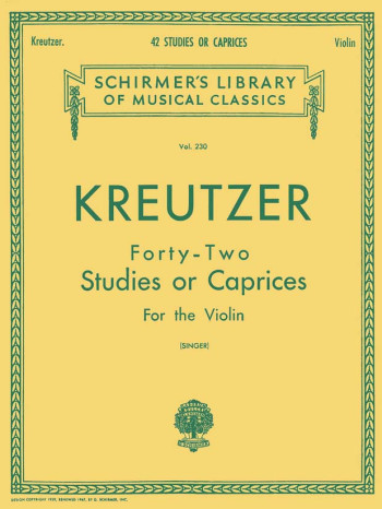 42 Studies Or Caprices: Violin Solo (Schirmer)