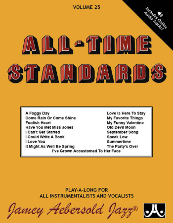 Aebersold Vol.25: All Time Standards: All Instruments: Book & Audio