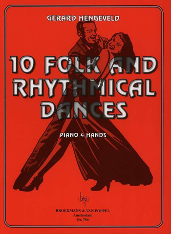 10 Folk & Rhythmical: Piano Duet / 4 Hands (Broekmans