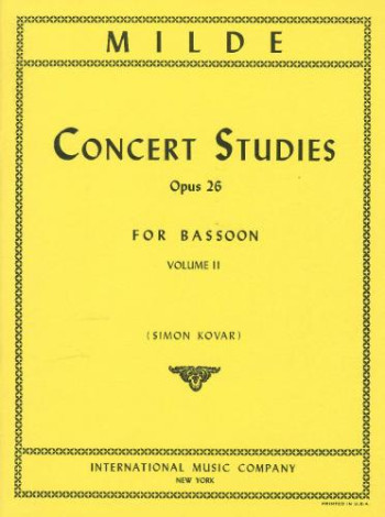 50 Concert Studies Op.26: Vol.2: Bassoon (International)