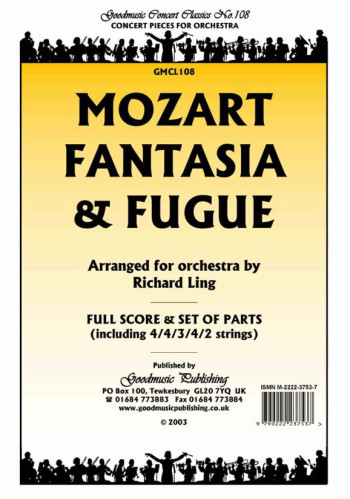 Fantasia And Fugue Orchestra Score And Parts
