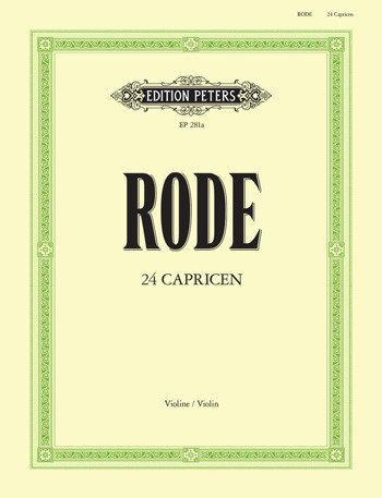 24 Caprices: Violin Solo (Peters)