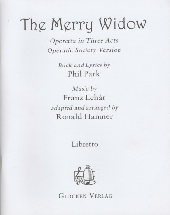 Merry Widow: Libretto (Park) (Glocken Verlag)