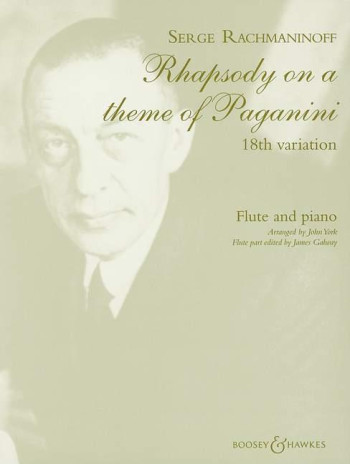 18Th Variation From Rhapsody On A Theme Of Paganini: Flute & Piano (B&H)