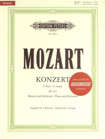 Concerto No.21 C Major K.467: Piano Sheet Music & CD (Peters)