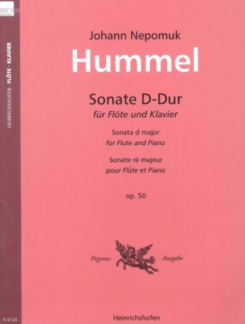 Sonata D Op.50: Flute & Piano (Peters)