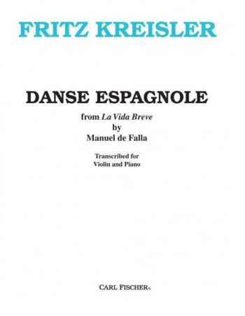 Danse Espagnole: Violin and Piano (Carl Fischer)