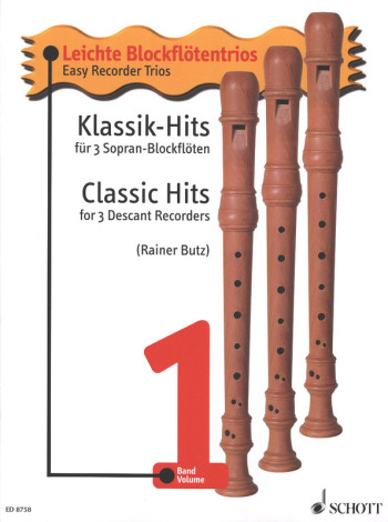 Classic Hits For 3 Descant Recorders (Schott)