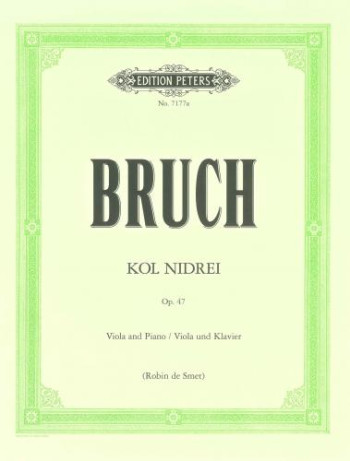 Kol Nidrei Op.47: Viola & Piano Arr De Smet (Peters)