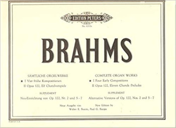 Complete Organ Works Vol.1: Four Early Compositions Organ (Peters)