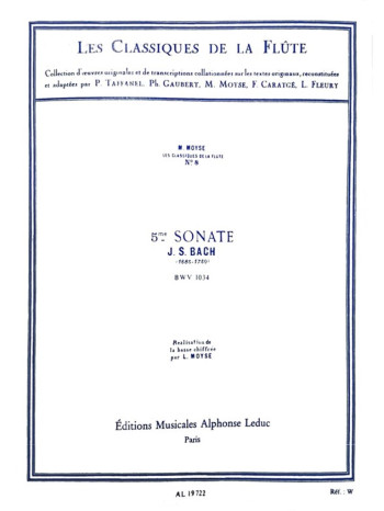 Sonata No. 5 Eminor: Flute & Piano (Leduc)
