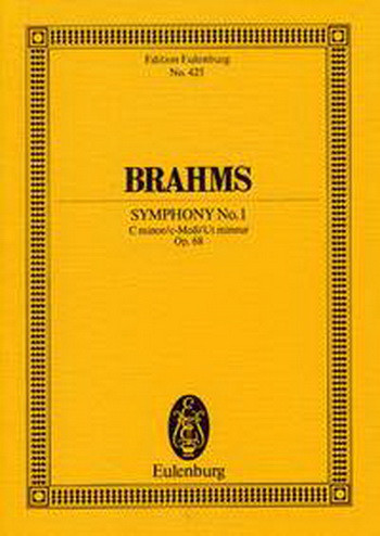 Symphony No.1: C Minor: Op68: Miniature Score