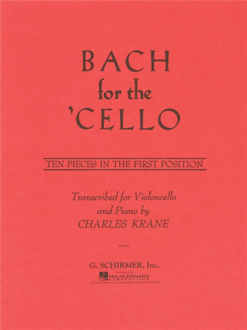 Bach For The Cello & Piano (Schirmer)