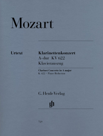 Clarinet Concerto A Major K622: A Clarinet & Piano (Henle)