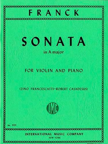 Sonata A Major Op.13: Violin And Piano (International)