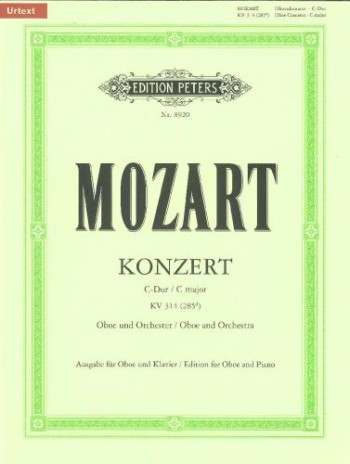 Concerto C Major K314: Oboe & Piano (Peters)