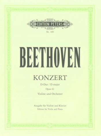 Concerto D Major Op.61: Violin & Piano  (Peters)