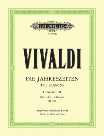 Four Seasons Op.8/3 Autumn: Violin & Piano (Peters)